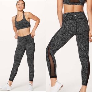 Lululemon Train Times 7/8 Leggings Sound Wave Black 2
